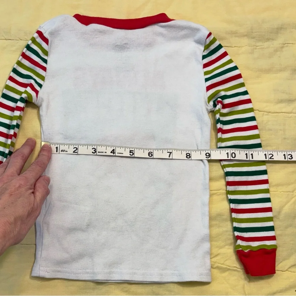 Kids PJ Bundle, 4T, Grinch Stripe Pajama Set & Fall PJs & Pumpkins Red Truck Set - Picture 12 of 16